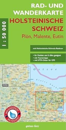 Rad- und Wanderkarte Holsteinische Schweiz: Plön, Malente, Eutin Rad- und Wanderkarte Holsteinische Schweiz: Plön, Malente, Eutin von grünes herz