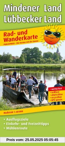 Rad- und Wanderkarte Mindener Land - Lübbecker Land: mit Ausflugszielen, Einkehr- & Freizeittipps, wetterfest, reißfest, abwischbar, GPS-genau. 1:60000 Rad- und Wanderkarte Mindener Land - Lübbecker Land: mit Ausflugszielen, Einkehr- & Freizeittipps, wetterfest, reißfest, abwischbar, GPS-genau. 1:60000