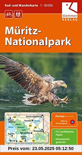 Rad- und Wanderkarte Müritz-Nationalpark: Maßstab 1:50.000, GPS-geeignet, Erlebnis-Tipps auf der Rückseite
