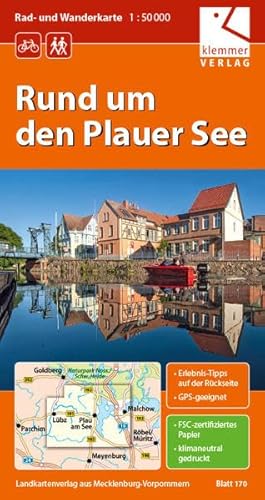 Rad- und Wanderkarte Rund um den Plauer See: Maßstab 1:50.000, GPS geeignet, Erlebnis-Tipps auf der Rückseite Rad- und Wanderkarte Rund um den Plauer See: Maßstab 1:50.000, GPS geeignet, Erlebnis-Tipps auf der Rückseite