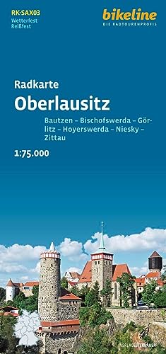 Radkarte Oberlausitz (RK-SAX03): Bautzen – Bischofswerda – Görlitz – Hoyerswerda – Niesky – Zittau (Radkarten)