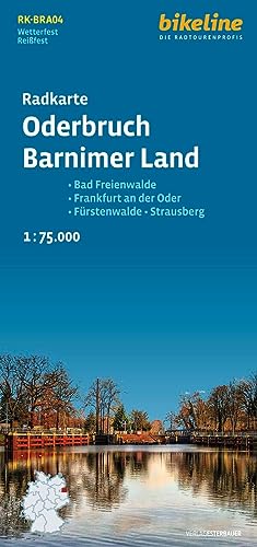 Radkarte Oderbruch Barnimerland: Bad Freienwalde – Frankfurt an der Oder – Fürstenwalde – Strausberg, 1:75.000 (Bikeline Radkarte) von Esterbauer