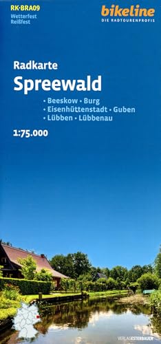 Radkarte Spreewald (RK-BRA09): Beeskow – Burg – Eisenhüttenstadt – Guben – Lübben – Lübbenau (Bikeline Radkarte)