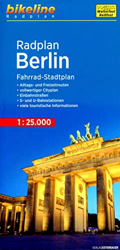 Radplan Berlin: Fahrrad-Stadtplan 1:25.000 (Bikeline Radkarte)