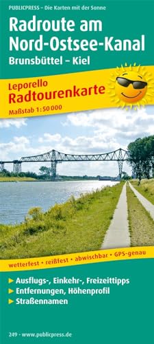 Radroute Nord-Ostsee-Kanal: Leporello Radtourenkarte mit Ausflugszielen, Einkehr- & Freizeittipps, wetterfest, reissfest, abwischbar, GPS-genau. 1:50000 (Leporello Radtourenkarte: LEP-RK) von Publicpress