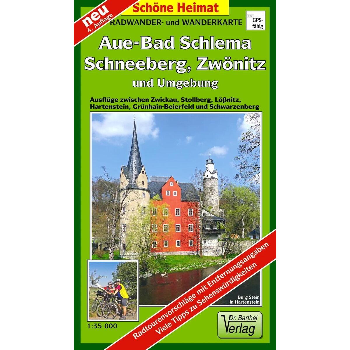Radwander- und Wanderkarte Aue - Bad Schlema, Schneeberg, Zwönitz und Umgebung Radwander- und Wanderkarte Aue - Bad Schlema, Schneeberg, Zwönitz und Umgebung von Barthel Dr.