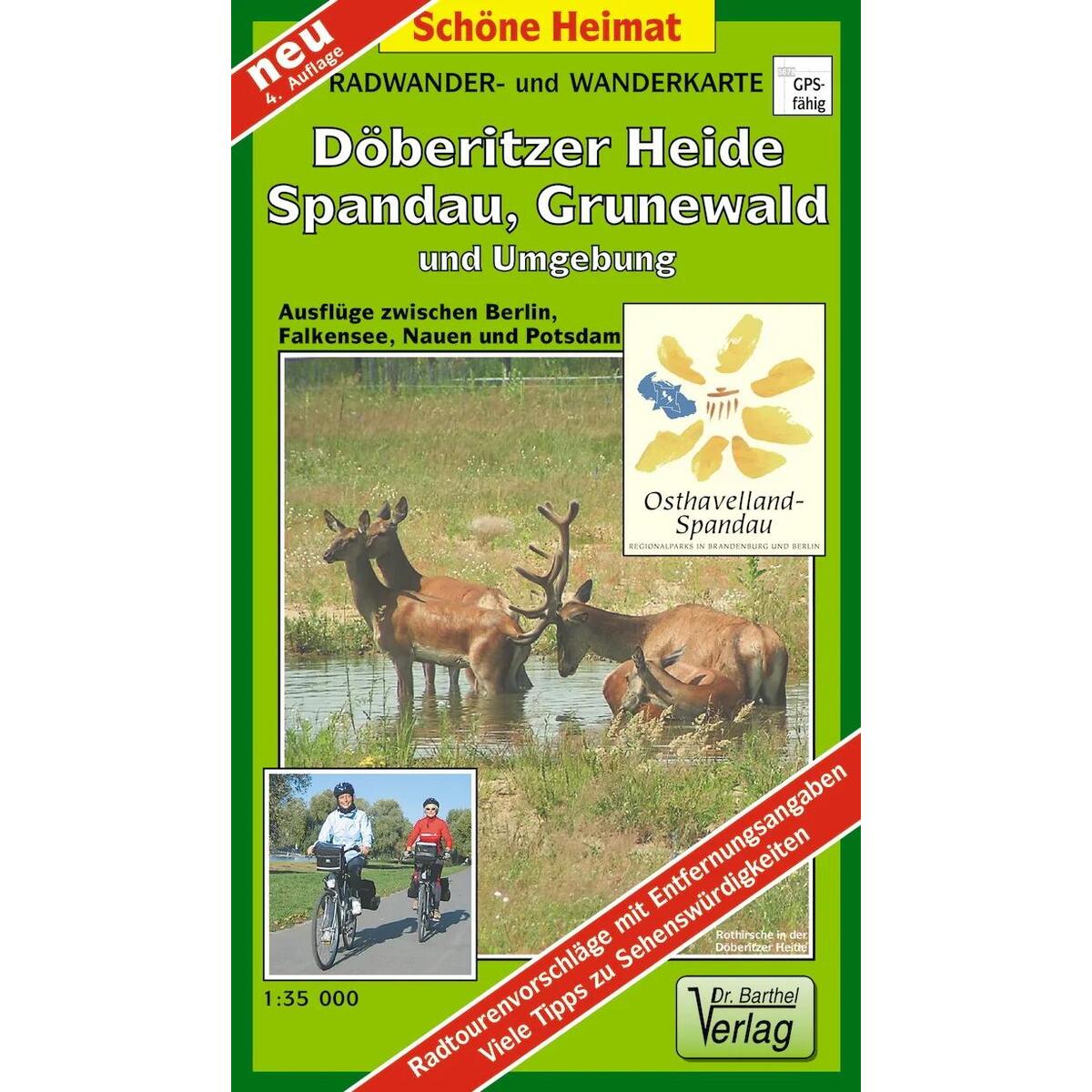 Radwander- und Wanderkarte Döberitzer Heide, Spandau, Grunewald und Umgebung 1 :... Radwander- und Wanderkarte Döberitzer Heide, Spandau, Grunewald und Umgebung 1 :... von Barthel Dr.