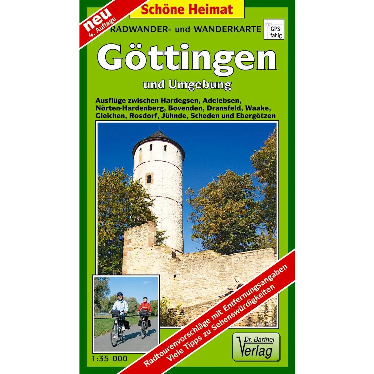 Radwander- und Wanderkarte Göttingen und Umgebung 1 : 35 000 Radwander- und Wanderkarte Göttingen und Umgebung 1 : 35 000 von Barthel Dr.