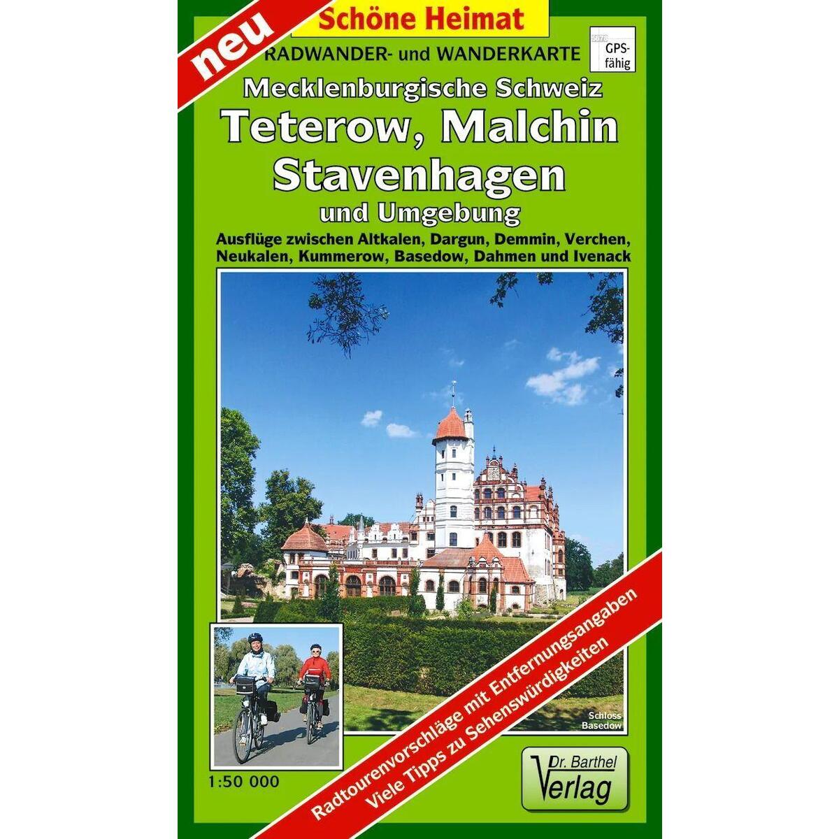 Radwander- und Wanderkarte Mecklenburgische Schweiz, Teterow, Malchin, Stavenhag... Radwander- und Wanderkarte Mecklenburgische Schweiz, Teterow, Malchin, Stavenhag... von Barthel Dr.