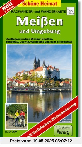 Radwander- und Wanderkarte Meißen und Umgebung: Radeln und Wandern zwischen Diesbar-Seußlitz, dem Triebischtal, Coswig, Weinböhla und Niederau. 1:20000 Radwander- und Wanderkarte Meißen und Umgebung: Radeln und Wandern zwischen Diesbar-Seußlitz, dem Triebischtal, Coswig, Weinböhla und Niederau. 1:20000