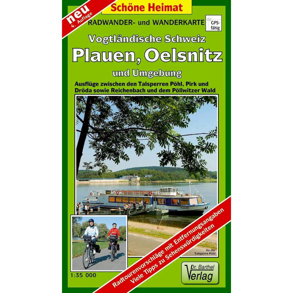 Radwander- und Wanderkarte Plauen, Vogtländische Schweiz und Umgebung 1 : 35 000 Radwander- und Wanderkarte Plauen, Vogtländische Schweiz und Umgebung 1 : 35 000 von Barthel Dr.