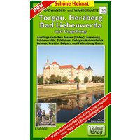 Radwander- und Wanderkarte Torgau, Herzberg, Bad Liebenwerda und Umgebung 1:50 000