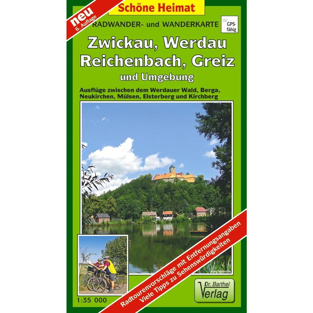 Radwander- und Wanderkarte Wälder um Zwickau, Werdau und Greiz und Umgebung 1 : ... Radwander- und Wanderkarte Wälder um Zwickau, Werdau und Greiz und Umgebung 1 : ... von Barthel Dr.