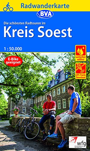 Radwanderkarte BVA Die schönsten Radtouren im Kreis Soest 1:50.000, reiß- und wetterfest, GPS-Tracks Download (Radwanderkarte 1:50.000) von BVA BikeMedia
