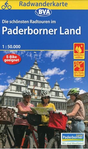 Radwanderkarte BVA Die schönsten Radtouren im Paderborner Land 1:50.000, reiß- und wetterfest, GPS-Tracks Download (Radwanderkarte 1:50.000)