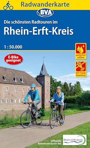 Radwanderkarte BVA Die schönsten Radtouren im Rhein-Erft-Kreis 1:50.000, reiß- und wetterfest, GPS-Tracks Download (Radwanderkarte 1:50.000)