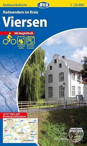 Radwanderkarte BVA Radwandern im Kreis Viersen 1:50.000, reiß- und wetterfest, GPS-Tracks Download: mit Begleitheft (Radwanderkarte 1:50.000)