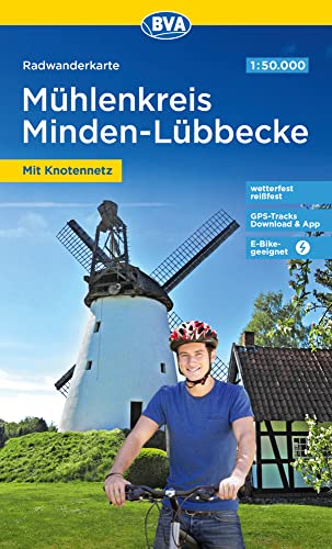 Radwanderkarte BVA Radwandern im Mühlenkreis Minden-Lübbecke 1:50.000, reiß- und wetterfest, GPS-Tracks Download (Radwanderkarte 1:50.000)