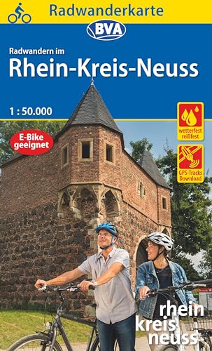 Radwanderkarte BVA Radwandern im Rhein-Kreis Neuss 1:50.000, reiß- und wetterfest, GPS-Tracks Download, mit Knotenpunkten (Radwanderkarte 1:50.000)