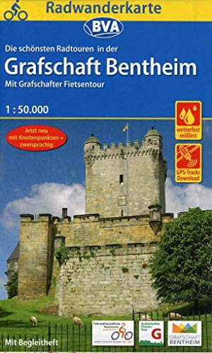 Radwanderkarte BVA Radwandern in der Grafschaft Bentheim 1:50.000, reiß- und wetterfest, GPS-Tracks Download: mit Grafschafter Fietsentour - mit Begleitheft (Radwanderkarte 1:50.000)