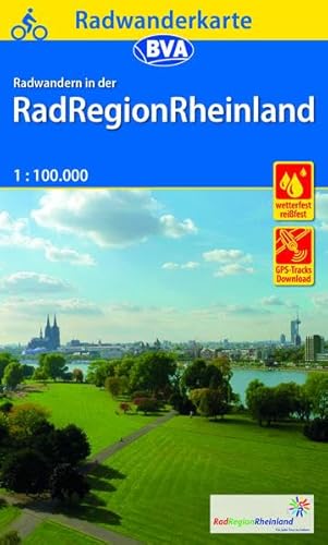 Radwanderkarte BVA Radwandern in der RadRegionRheinland 1:100.000, reiß- und wetterfest, GPS-Tracks Download: Mit Knotenpunktnetz und ausgewählten Themenrouten (Radreisekarte 1:100.000)