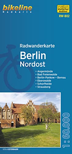 Radwanderkarte Berlin Nordost RW-B02: Angermünde – Bad Freienwalde – Berlin-Pankow – Bernau – Eberswalde – Schorfheide – Strausberg, 1:60.000, ... mit UTM-Netz (bikeline Radwanderkarte)
