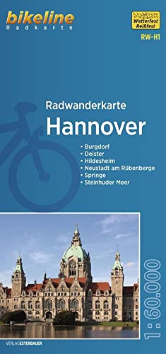 Radwanderkarte Hannover RW-H1: Burgdorf - Hildesheim - Neustadt - Weserbergland - Steinhuder Meer - Springe (bikeline Radwanderkarte)