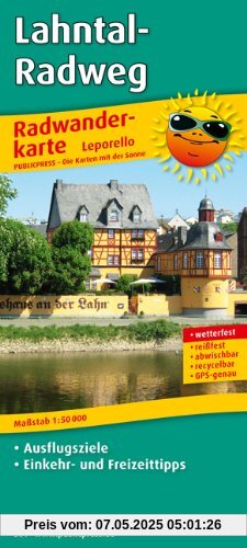 Radwanderkarte Lahntal-Radweg: Mit Ausflugszielen, Einkehr- und Freizeittipps, reissfest, wetterfest, GPS-genau. 1:50000 Radwanderkarte Lahntal-Radweg: Mit Ausflugszielen, Einkehr- und Freizeittipps, reissfest, wetterfest, GPS-genau. 1:50000