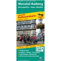 Radwanderkarte Werratal-Radweg, Werraquellen - Hann. Münden 1 : 50 000