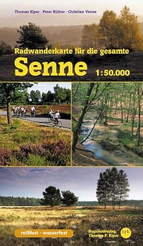 Radwanderkarte für die gesamte Senne: 1:50.000: Reißfest, wasserfest (Radwanderführer Senne) von tpk-Regionalverlag