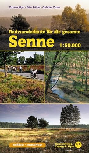 Radwanderkarte für die gesamte Senne: 1:50.000: Reißfest, wasserfest (Radwanderführer Senne)