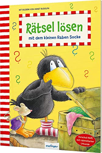 Der kleine Rabe Socke: Rätsel lösen mit dem kleinen Raben Socke: Rätselheft ab 4 von Esslinger Verlag