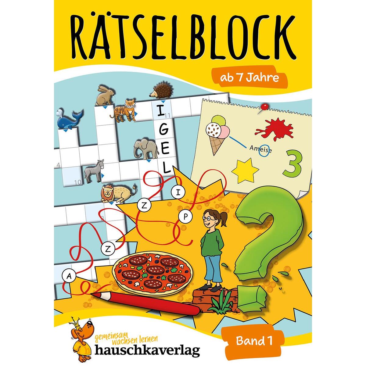 Rätselblock ab 7 Jahre, Band 1, A5-Block Rätselblock ab 7 Jahre, Band 1, A5-Block von Hauschka Verlag GmbH