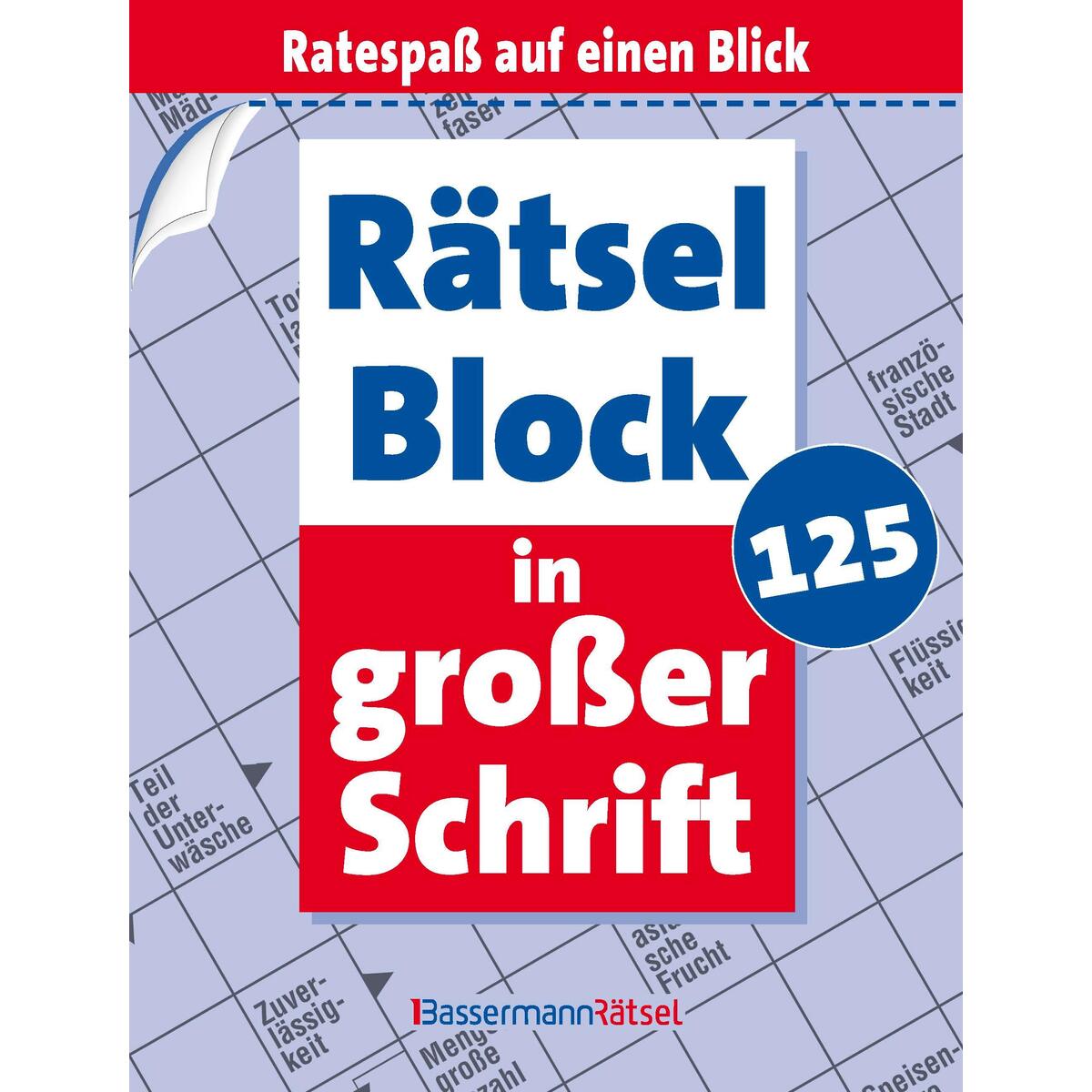 Rätselblock in großer Schrift 125 (5 Exemplare à 2,99 EUR) von Bassermann, Edition