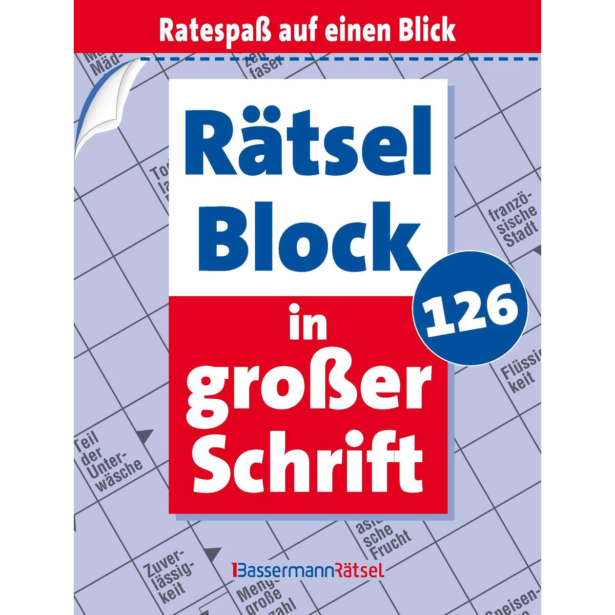 Rätselblock in großer Schrift 126 (5 Exemplare à 2,99 EUR) von Bassermann, Edition
