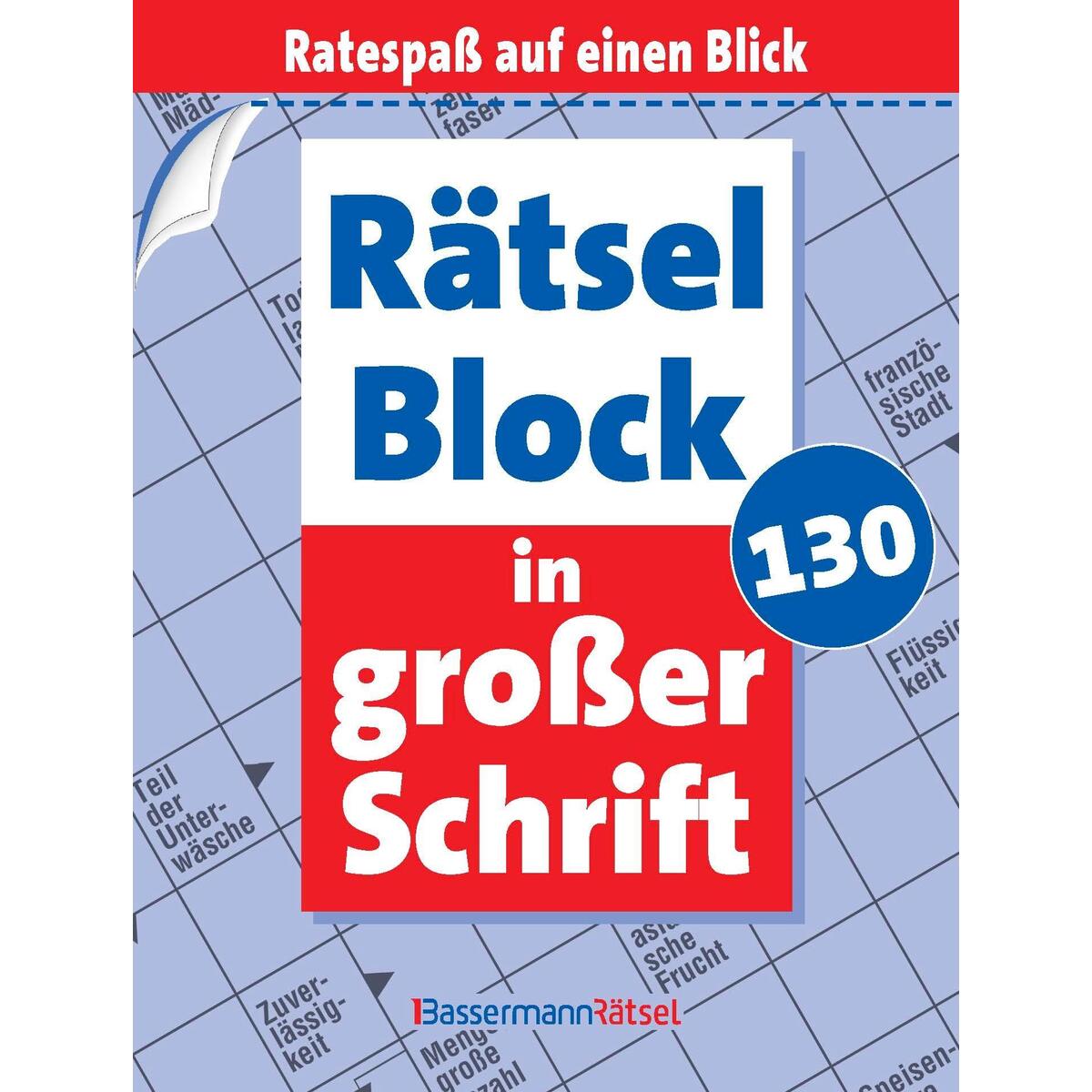 Rätselblock in großer Schrift 130 (5 Exemplare à 2,99 EUR) von Bassermann, Edition