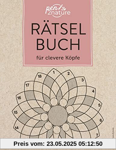 Rätselbuch für clevere Köpfe: pen2nature: 100 % Recyclingpapier - klimaneutrale Produktion - unterstützt Aufforstungsprojekte