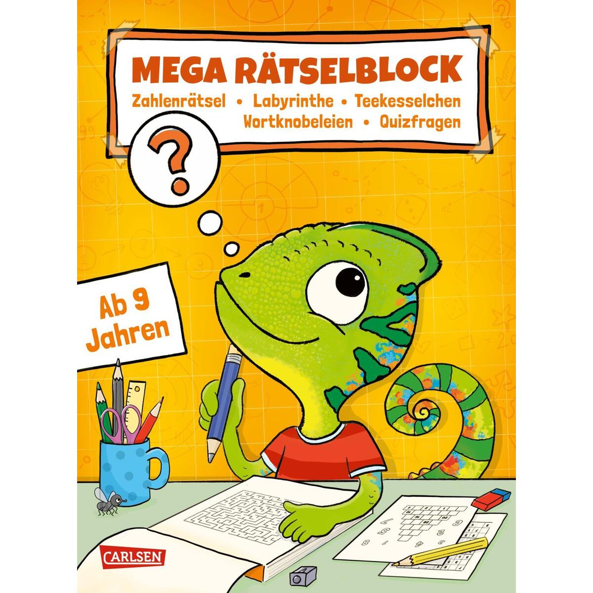 Rätseln für Kinder ab 8: Mega Rätselblock - Zahlenrätsel, Labyrinthe, Teekesselc... Rätseln für Kinder ab 8: Mega Rätselblock - Zahlenrätsel, Labyrinthe, Teekesselc... von Carlsen Verlag GmbH