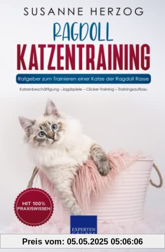 Ragdoll Katzentraining - Ratgeber zum Trainieren einer Katze der Ragdoll Rasse: Katzenbeschäftigung – Jagdspiele – Clicker-Training – Trainingsaufbau