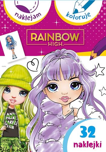Rainbow High. Naklejam i koloruję von Olesiejuk