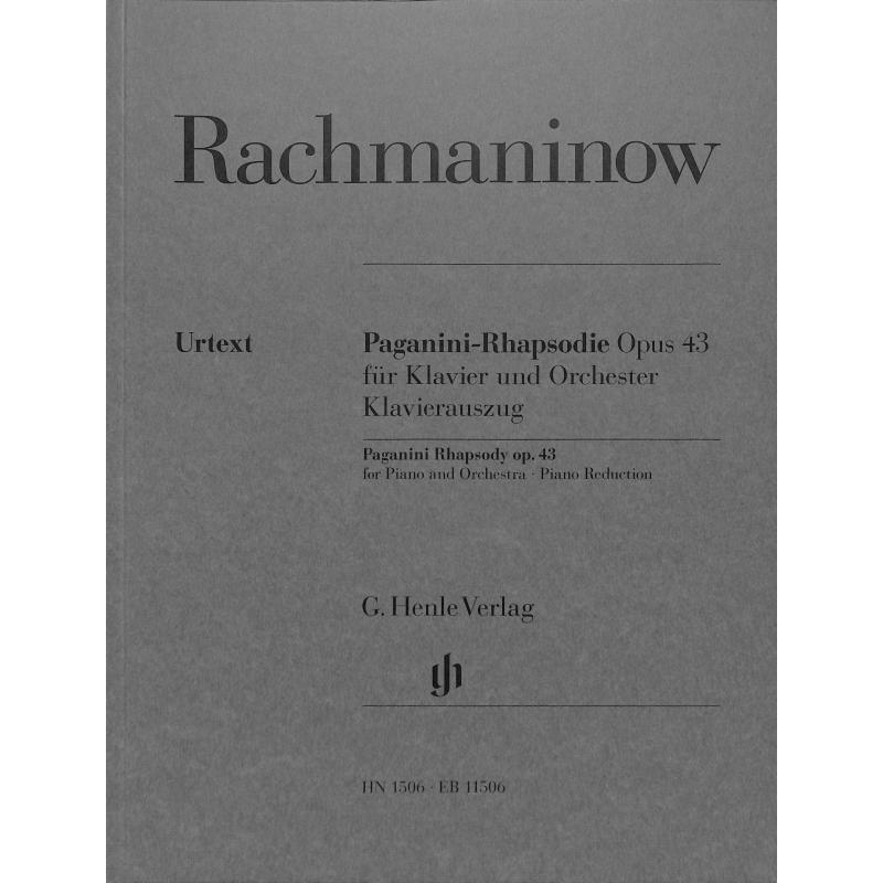 Rapsodie sur un theme de Paganini op 43