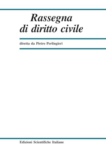 Rassegna di diritto civile (2020) (Vol. 1) von Edizioni Scientifiche Italiane