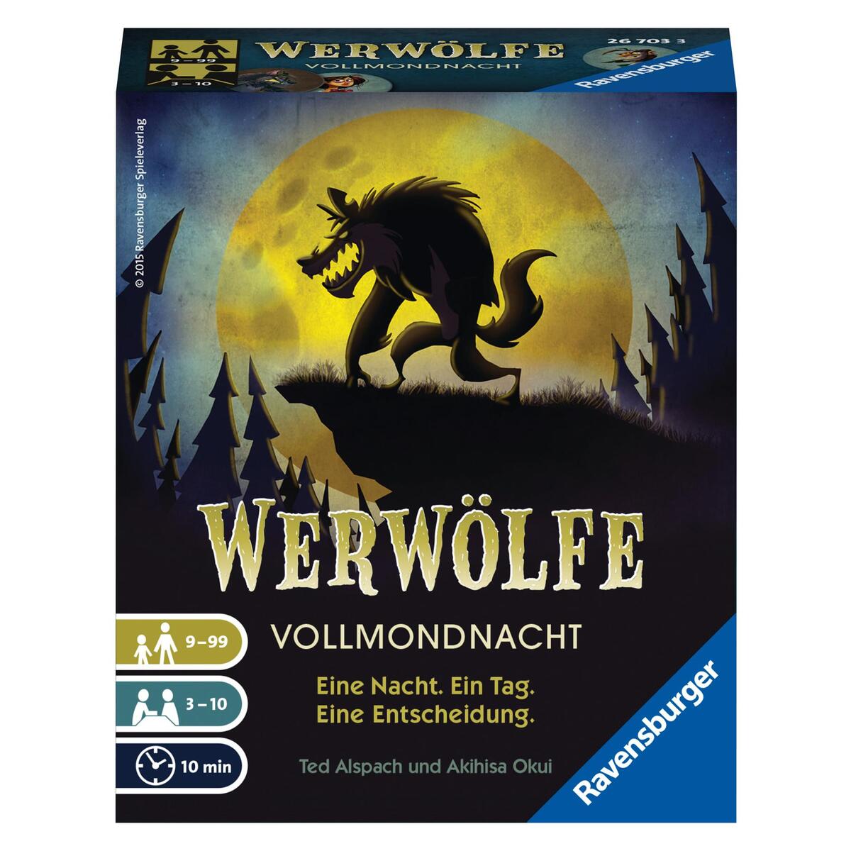 Ravensburger 26703 - Werwölfe - Vollmondnacht, Gesellschaftsspiel ab 9 Jahren, A... Ravensburger 26703 - Werwölfe - Vollmondnacht, Gesellschaftsspiel ab 9 Jahren, A... von Ravensburger Spieleverlag