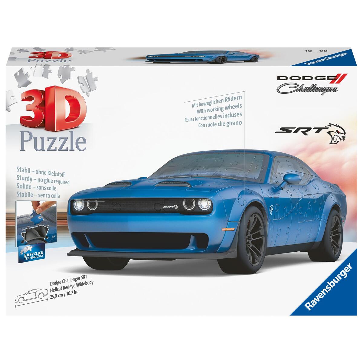 Ravensburger 3D Puzzle 11283 - Dodge Challenger SRT Hellcat Redeye Widebody - Da... von Ravensburger Spieleverlag