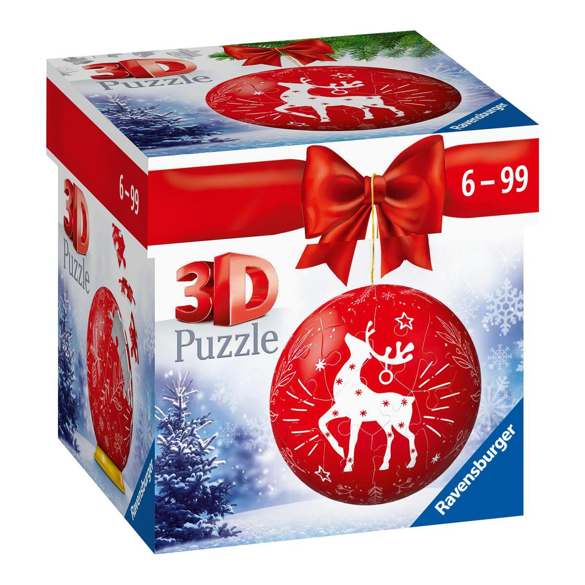 Ravensburger 3D Puzzle-Ball Weihnachtskugel Rentier 11495 - 54 Teile - für Weihn... Ravensburger 3D Puzzle-Ball Weihnachtskugel Rentier 11495 - 54 Teile - für Weihn... von Ravensburger Spieleverlag