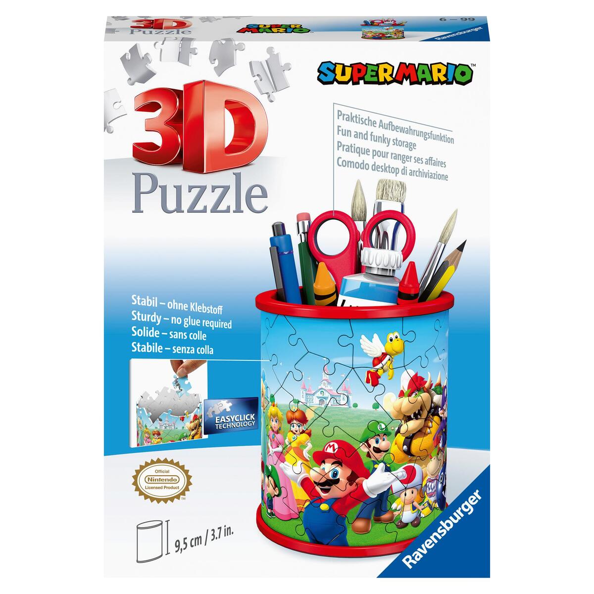 Ravensburger 3D Puzzle Utensilo Super Mario 11255 - 54 Teile - Stiftehalter für ... von Ravensburger Spieleverlag