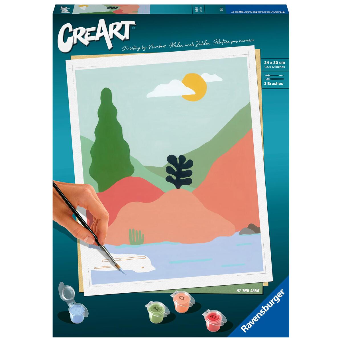 Ravensburger CreArt - Malen nach Zahlen 23642 - At the Lake - ab 12 Jahren Ravensburger CreArt - Malen nach Zahlen 23642 - At the Lake - ab 12 Jahren von Ravensburger Spieleverlag