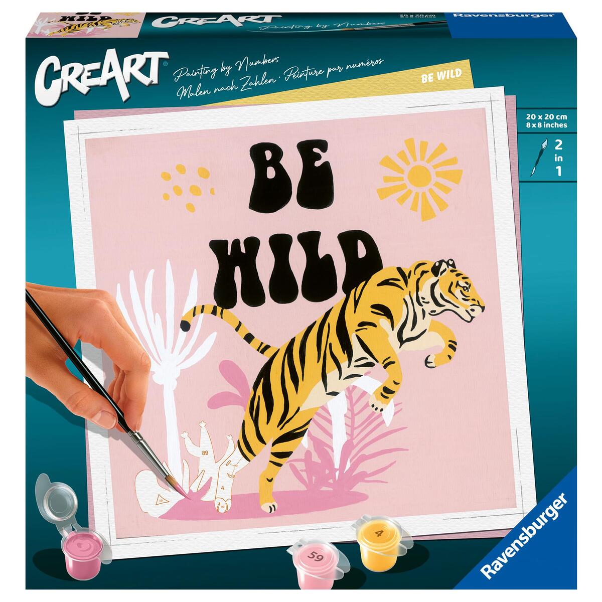 Ravensburger CreArt - Malen nach Zahlen 23665 - Be Wild - ab 12 Jahren Ravensburger CreArt - Malen nach Zahlen 23665 - Be Wild - ab 12 Jahren von Ravensburger Spieleverlag