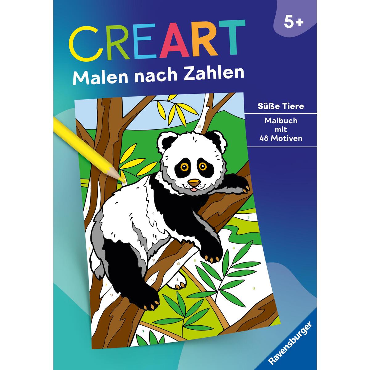 CreArt Malen nach Zahlen ab 5: Süße Tiere von Ravensburger Verlag