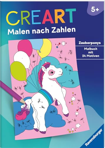 Ravensburger CreArt Malen nach Zahlen ab 5: Zauberponys, Malbuch, 24 Motive Ravensburger CreArt Malen nach Zahlen ab 5: Zauberponys, Malbuch, 24 Motive von Ravensburger